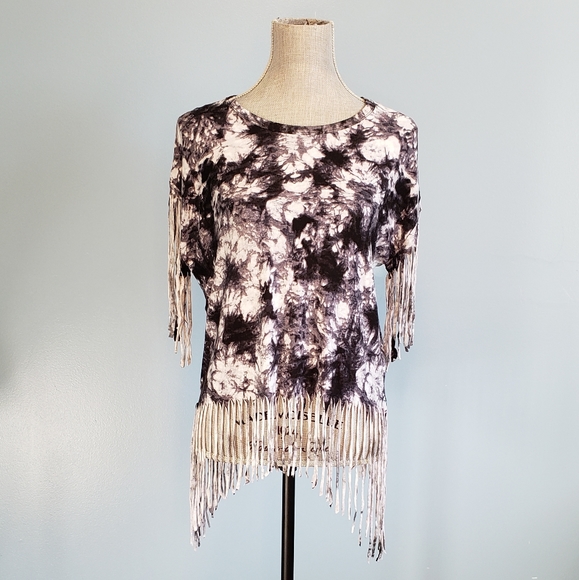 Michael Kors | Tie Dye Fringe Shirt - Picture 1 of 4